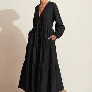 Matteau The Long Sleeve Button Dress